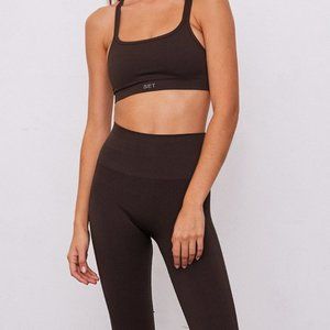 SET Active Sculptflex Legging + Sports Bra - Espresso